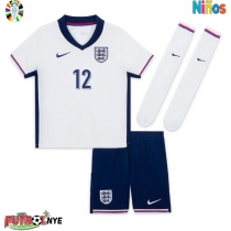 Camiseta Inglaterra Kieran Trippier #12 Primera Equipación para niños Eurocopa 2024 manga corta (+ pantalones cortos)